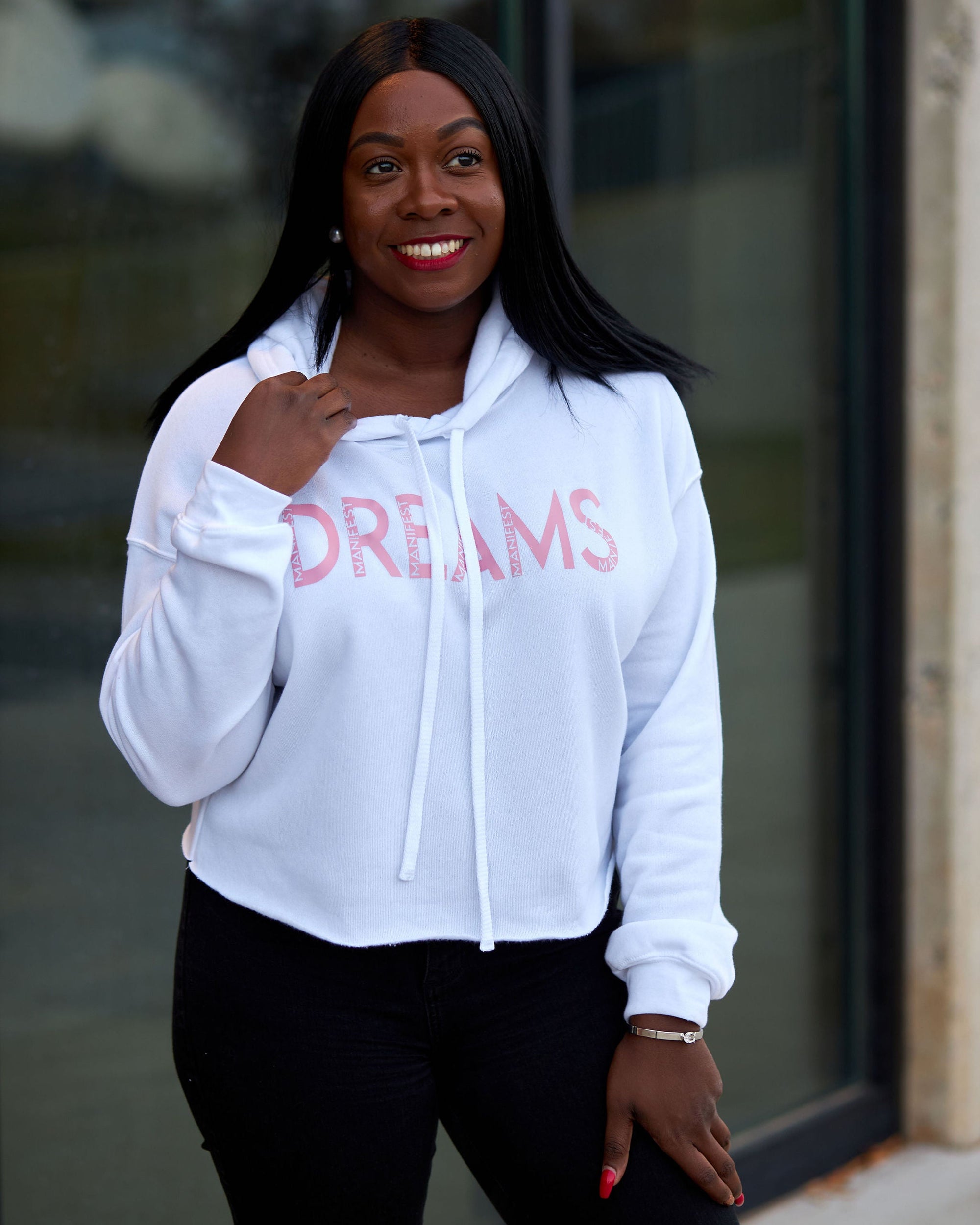 Dreams Cropped Hoodie